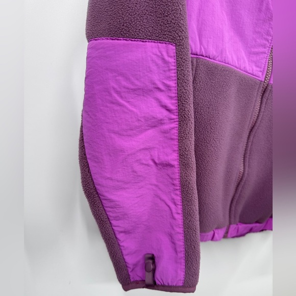 North Face Retro Denali Fleece Jacket Youth Medium 10-12 Purple Zipped Pockets - Picture 10 of 12